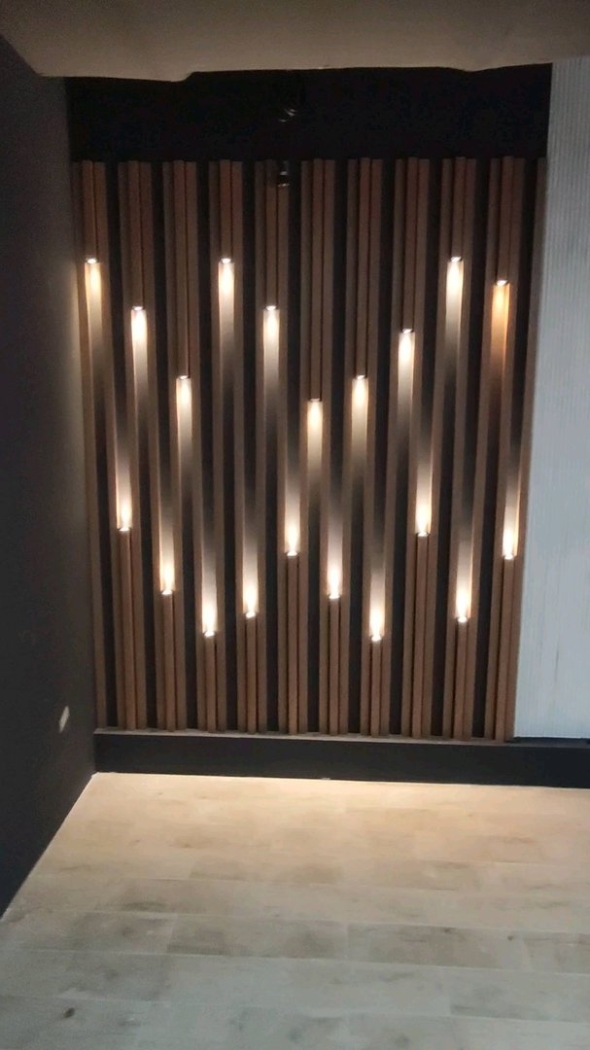 Декоративные рейки на стену с подсветкой