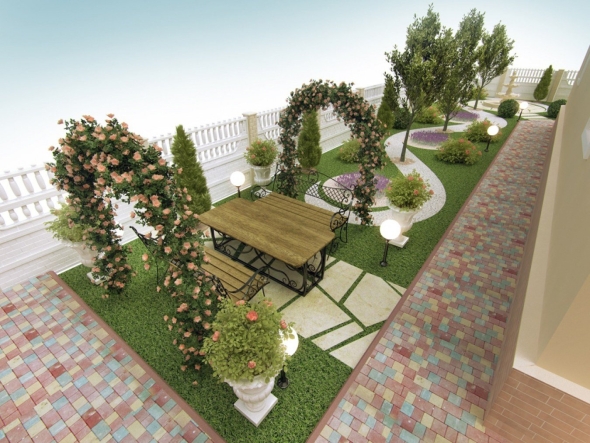 Ландшафтный дизайн придомовой территории