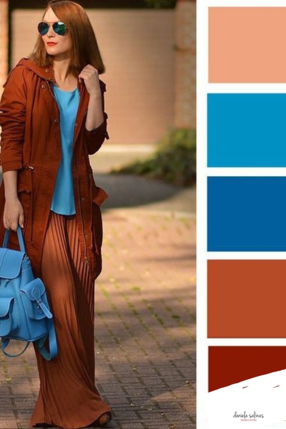 Сочетание цветов терракотовый