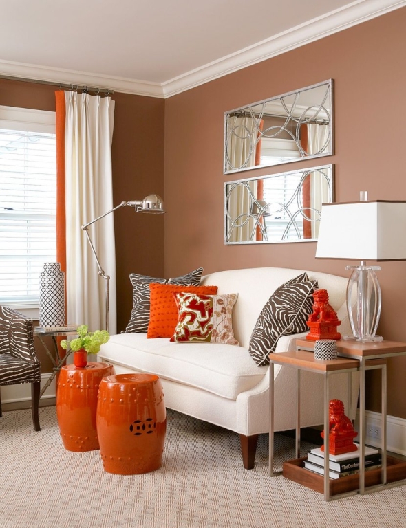 Терракотовый интерьер