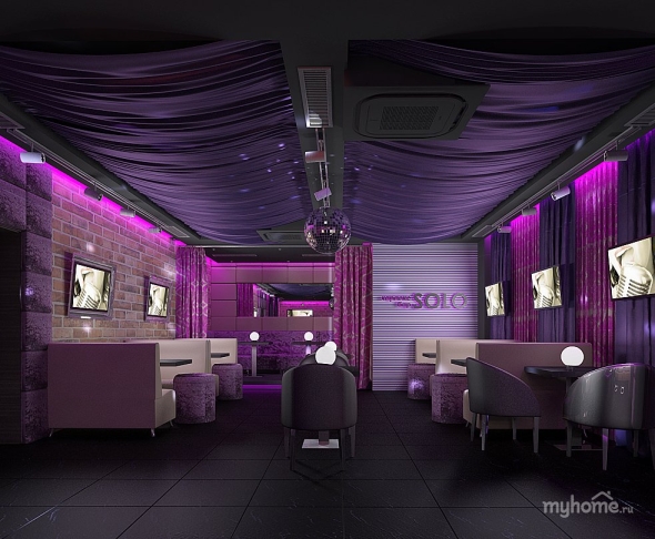 Интерьер караоке бара