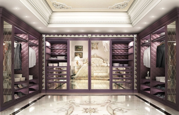 Гардеробная комната лакшери