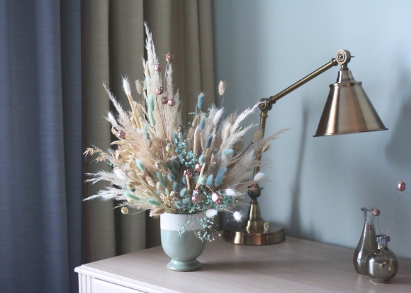 Сухоцветы в интерьере