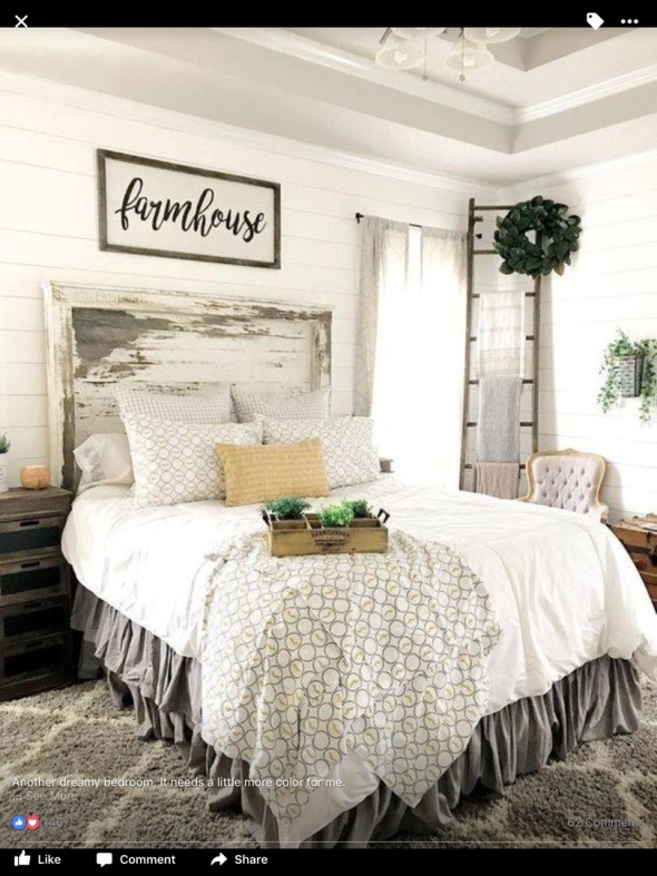 Спальня в стиле кантри