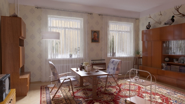 Советский стиль в интерьере