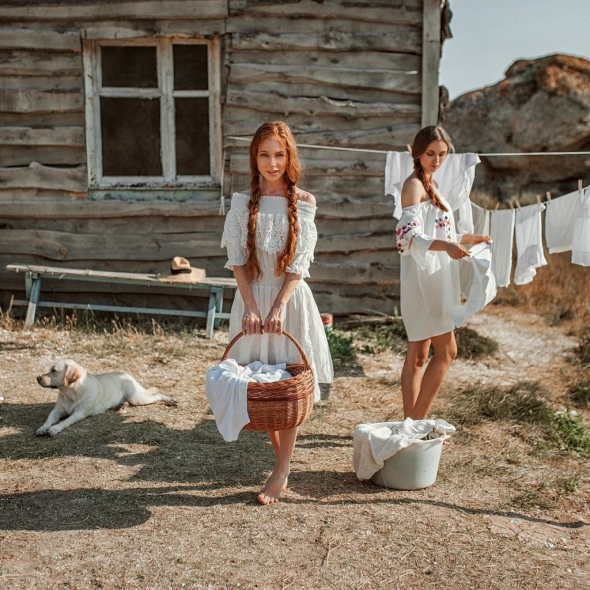 Фотосессия в сельском стиле